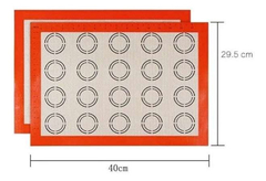 Placa Silicona 20 Macarons Entretelada Antiadherente - comprar online