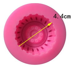 Molde Silicona Rueda Neumatico Grande 4,5 Cm Color Rosa en internet