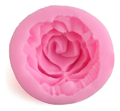 Molde Silicona Rosa Flor Fondant Porcelana Fria Yeso en internet