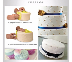 Molde Texturizador Capitoné Embosser Fondant Repostería en internet