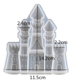 Molde Silicona Castillo Resina Artesanias - comprar online