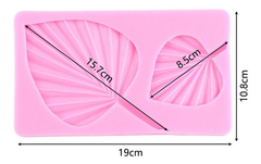 Molde Silicona Xl Hojas Palma Geometricas - comprar online