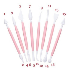 Set X 8 Estecas Para Fondant Repostería Porcelana Fria - comprar online