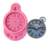 Molde Silicona Reloj Vintage Fondant Porcelana Fría