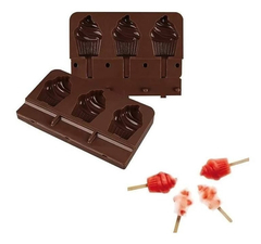 Molde Ice Pop Paleta De Helado Forma Cupcake - Fun Style Design