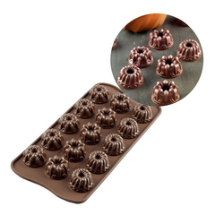 Molde Silicona Mini Savarín Simil Nordic Bombón Chocolate