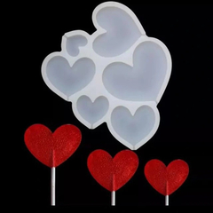 Molde Silicona Chupetin Corazones Chocolate Isomalt - Fun Style Design