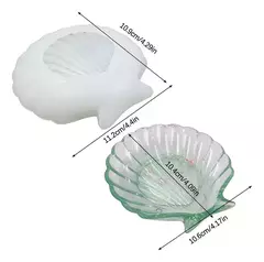 Molde Silicona Base Bandeja Almeja Ostra Resina Concreto en internet
