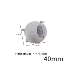 Molde Silicona Topiario Rosas 4 Cm Vela en internet