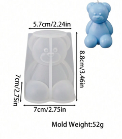 Molde Silicona Vela Osito Sentado en internet