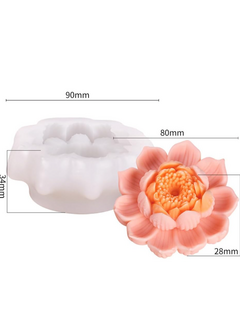 Molde Silicona Vela Flor De Loto M1 en internet