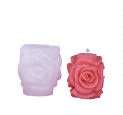 Molde Silicona Vela Pilar De Rosas Talladas Mediano - comprar online