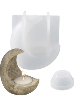 Molde Silicona Porta Velas Luna - Fun Style Design