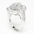 Anillo Oro Blanco 18 Kts Diamantes AND069 - tienda online