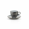 SET X6 TAZAS DE VIDRIO CON PLATO