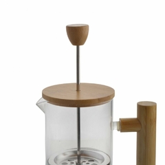 CAFETERA CON MANGO DE BAMBOO - comprar online