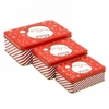 SET X3 LATAS RECTANGULARES ROJAS CON PAPA NOEL