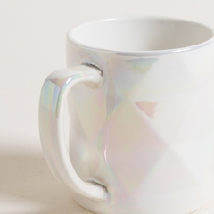 MUG DE PORCELANA ROMBOS PEARL 420 ML - comprar online