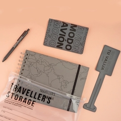 TRAVEL KIT ALL IN WORLDMAP NEGRO