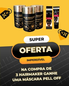 Hair Maker - Fibras Capilares Kit com 3 unidades