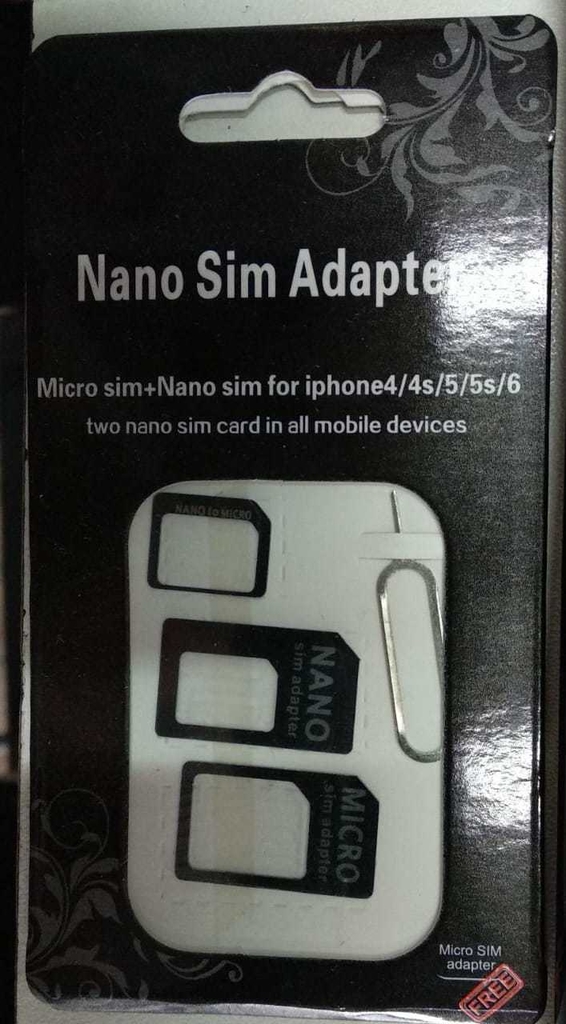 Adaptador Nano Micro Sim Card Chip Celular C/ Llave