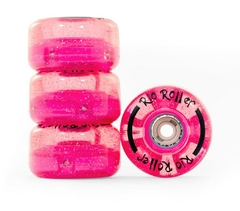 Rio Roller Light Up Wheels Pink Glitter