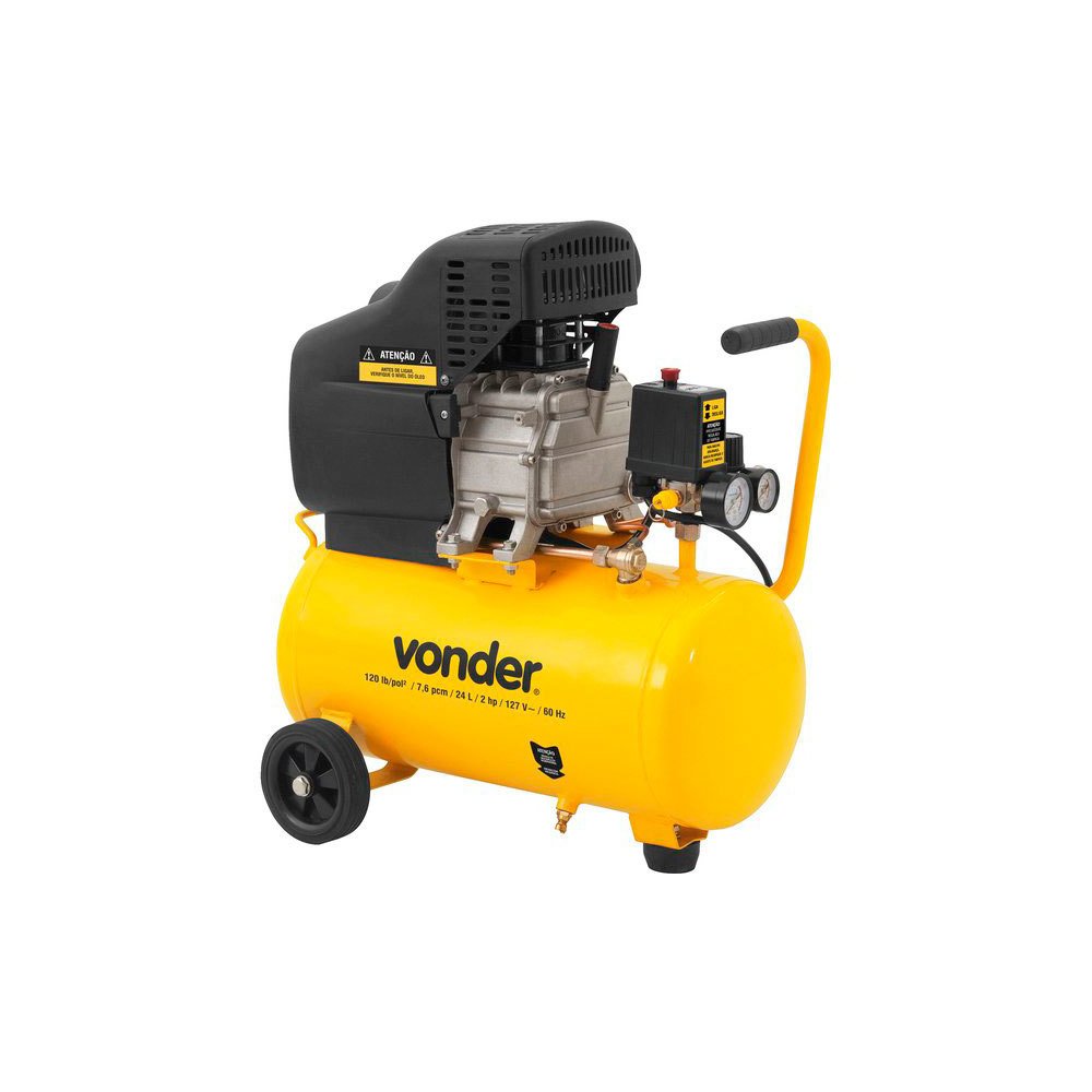 Compressor de Ar Portátil Pistão 10PRO 50 Litros Monofásico 127 V