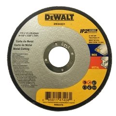 Disco Abrasivo Corte Fino 4 1/2"x 1,0 x 7/8 Hp2 DW84401 Dewalt