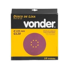 Disco Lixa Parede para Lixadeira LPV600 Grão 120 Vonder - comprar online