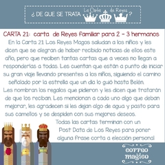 Imagen de Carta de Reyes para 2-3 hermanos