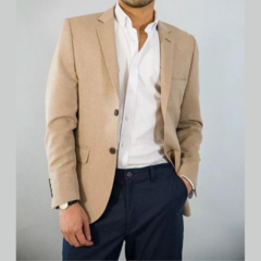 Blazer Slim fit Con Coderas - Beige