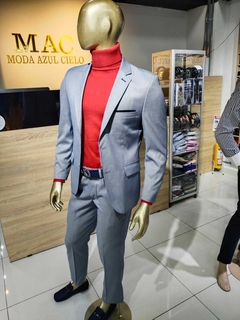 TRAJE GRIS JASPEADO SLIM FIT - comprar online