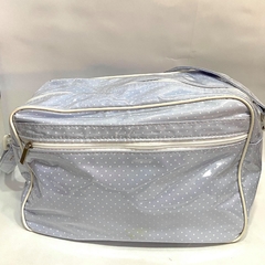 Bolso maternal tela cristal celeste