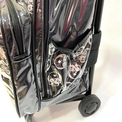 Mochila carrito cristal calaveras negra - comprar online