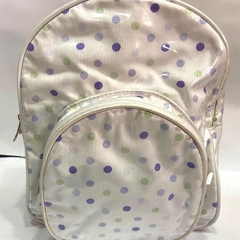 Mochila cristal jardín lunares lilas y violetas