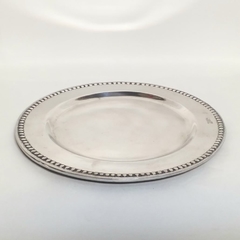 Plato de sitio plateado - comprar online