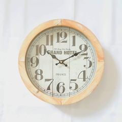 Reloj de pared marco madera