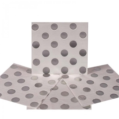 Servilleta de papel estampa Lunares plateados - comprar online