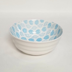 Bowl 15 cm cerámica estampada celeste - comprar online