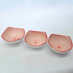 Bowl para snack/ salserita estampa roja 10 cm