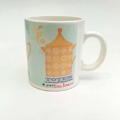 Taza cerámica estampada totem