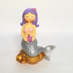 Sirena adorno pelo violeta