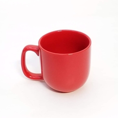 Taza cerámica roja