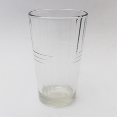 Vaso de vidrio texturado