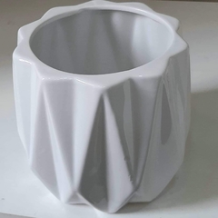 Maceta cerámica blanca - comprar online