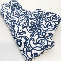 Mantel de tela estampa rabat blue 2, 00 x 2,00 m - comprar online