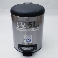 Cesto de residuos a pedal 5 ltrs