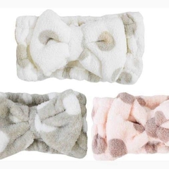 Vincha de maquillaje peluche estampada