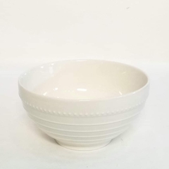 Bowl cerámica blanca texturada