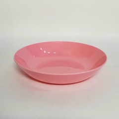 Plato hondo melamina rosa 21 cm